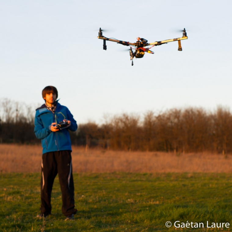 Flying the tricopter